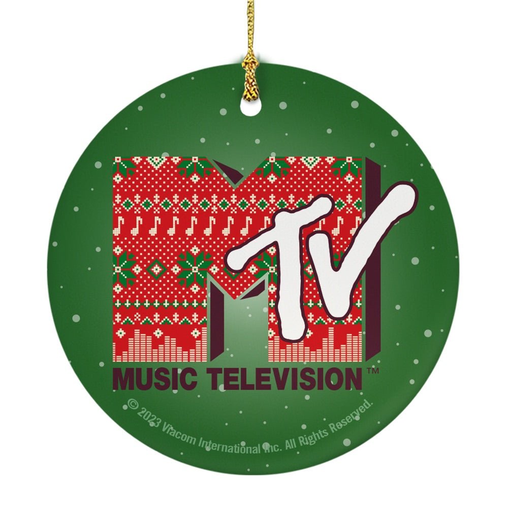 MTV Gear Holiday Logo Double - Sided Ornament - Paramount Shop
