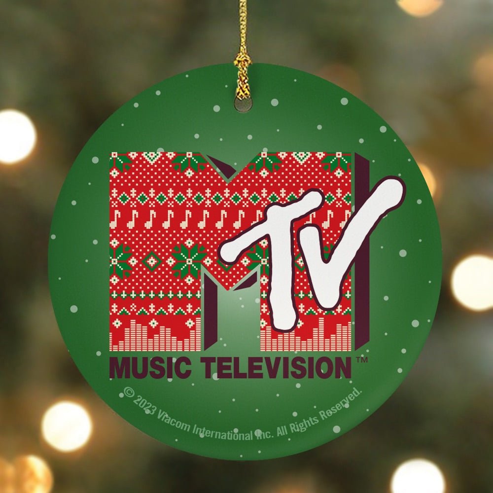 MTV Gear Holiday Logo Double - Sided Ornament - Paramount Shop