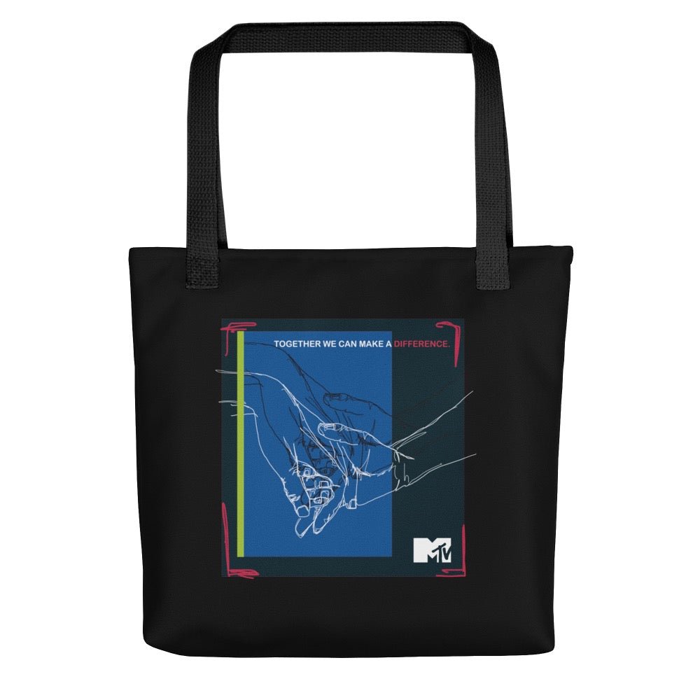 MTV Together We Can Make A Difference Premium Tote Bag - Paramount Shop