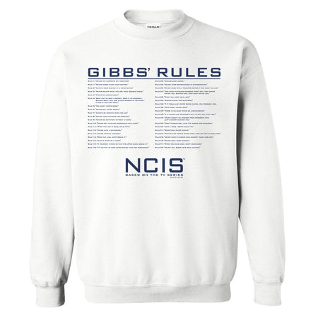 NCIS GIbbs Rules Fleece Crewneck Sweatshirt - Paramount Shop