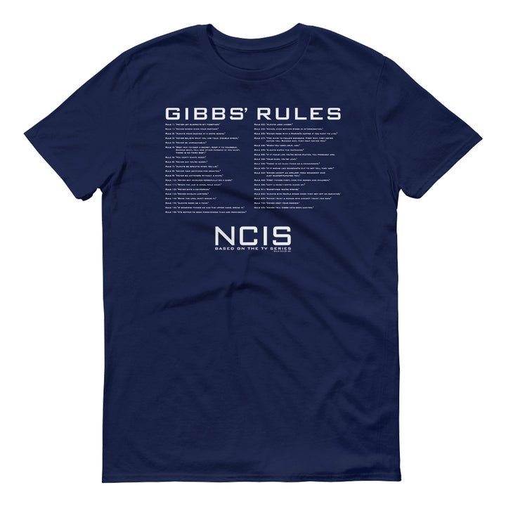 NCIS Gibbs Rules Navy Adult Short Sleeve T - Shirt - Paramount Shop
