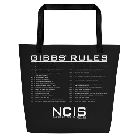NCIS Gibbs Rules Premium Tote Bag - Paramount Shop