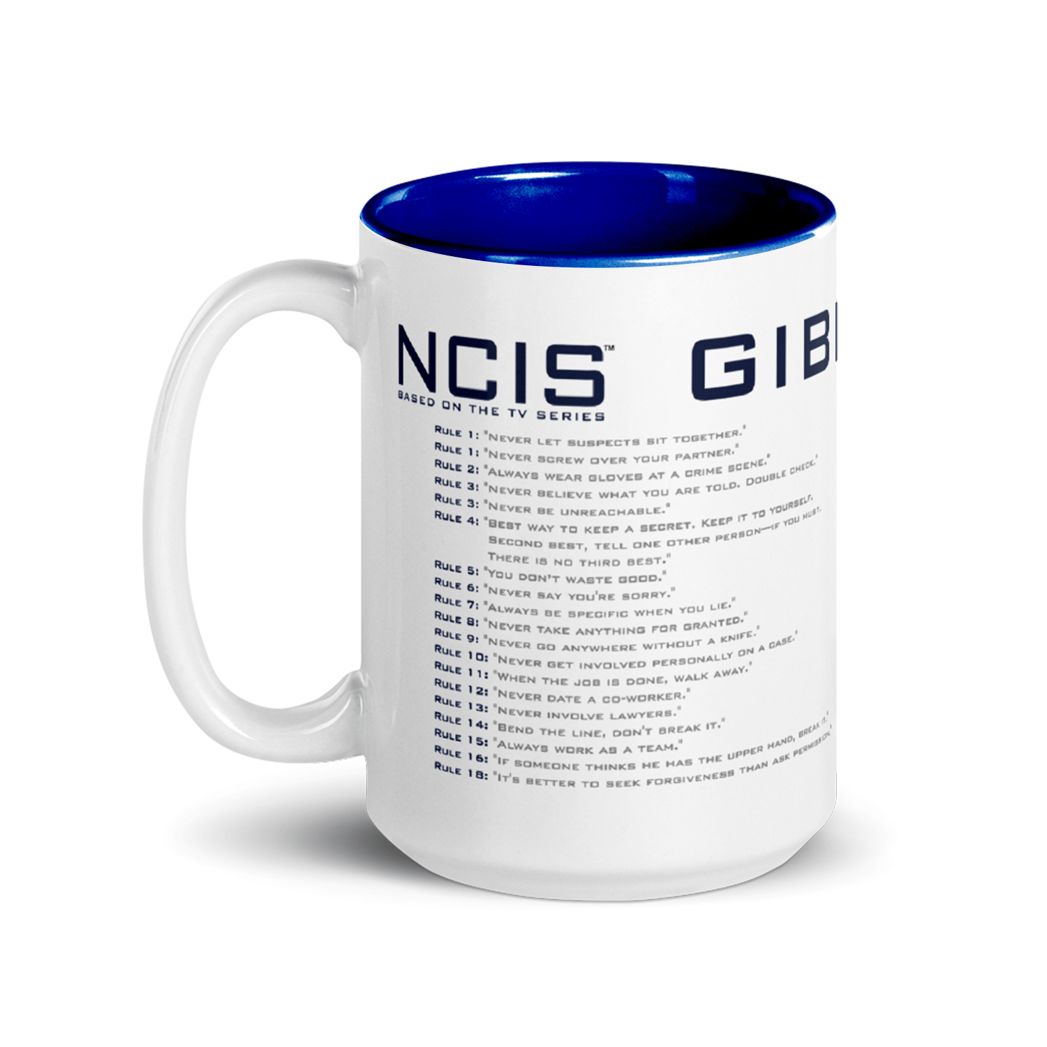 NCIS GIbbs Rules Two - Tone Mug - Paramount Shop