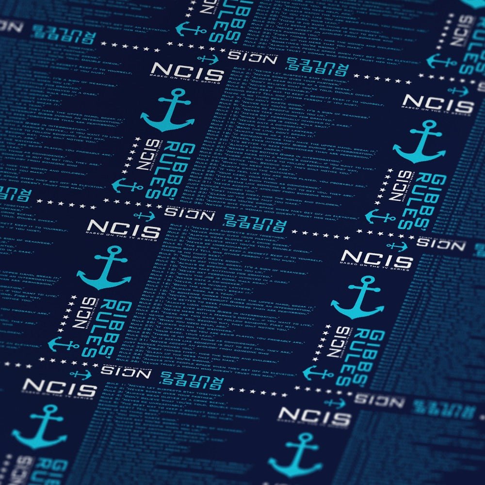 NCIS Gibbs Rules Wrapping Paper - Paramount Shop