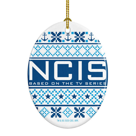 NCIS Holiday Oval Ceramic Oranament - Paramount Shop