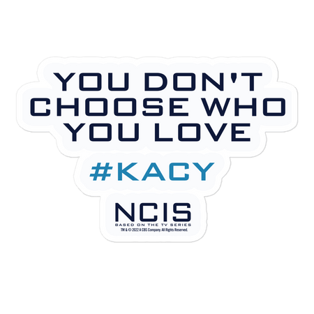 NCIS Kacy Quote Die Cut Sticker - Paramount Shop