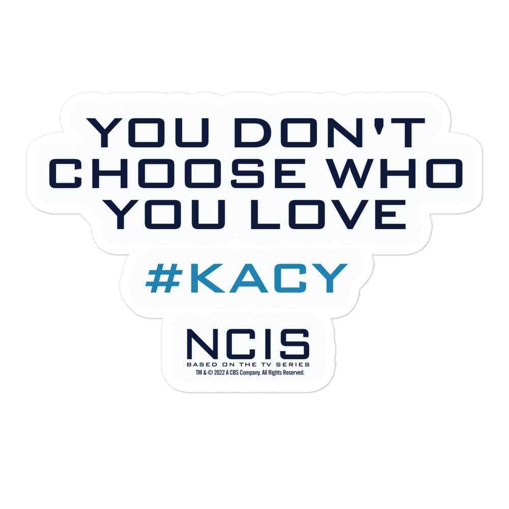 NCIS Kacy Quote Die Cut Sticker - Paramount Shop