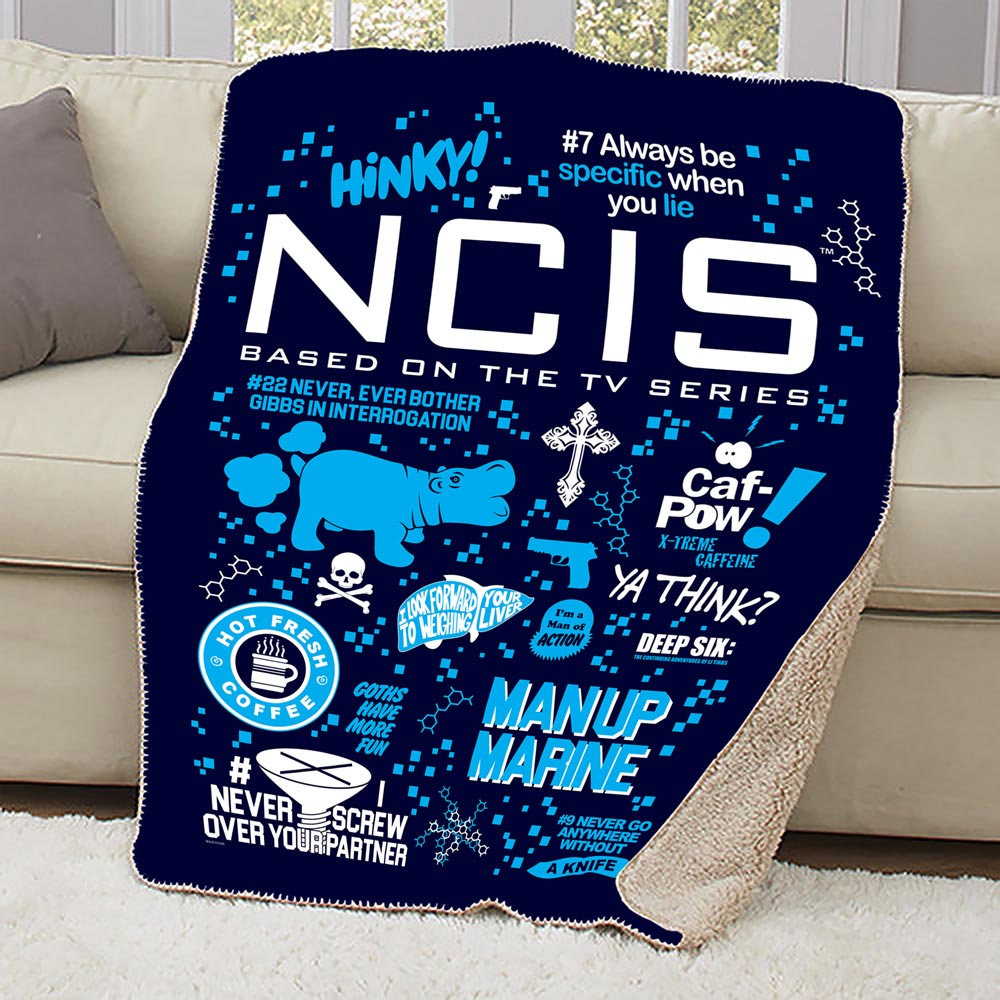 NCIS Mash Up Sherpa Blanket - Paramount Shop