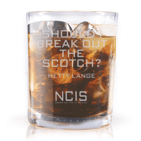 NCIS Should I Break Out The Scotch? Laser Engraved Rocks Glass - Paramount Shop