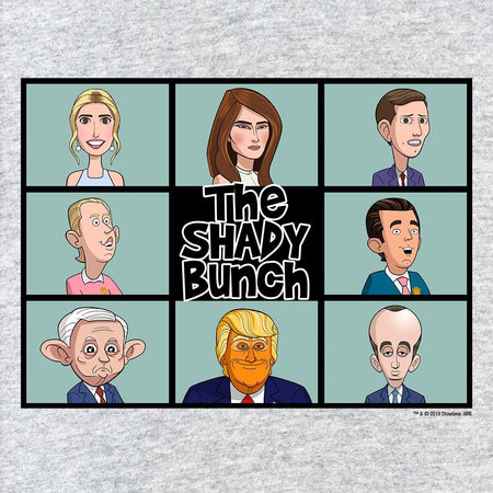 Our Cartoon President Shady Bunch Adult Short Sleeve T - Shirt - Paramount Shop