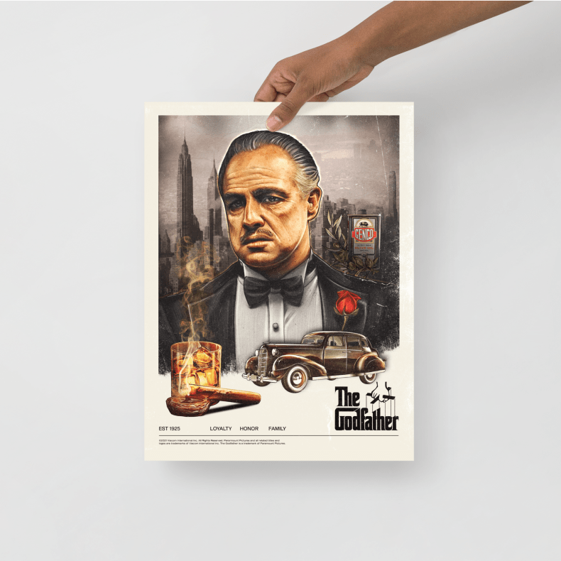 The Godfather Don Corleone Poster en papier mat de qualité supérieure