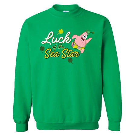 Patrick Star Luck Of The Sea Star Crew Neck Sweatshirt - Paramount Shop