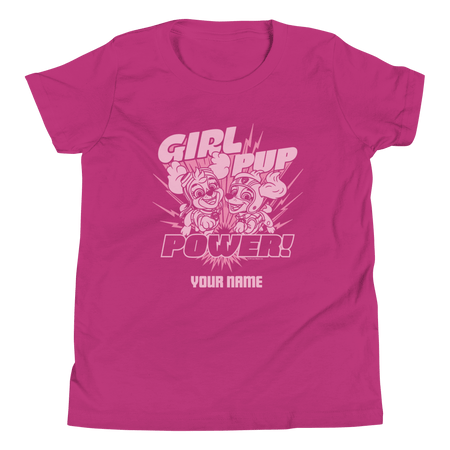 PAW Patrol Girl Pup Power Personalized Kids Premium T - Shirt - Paramount Shop