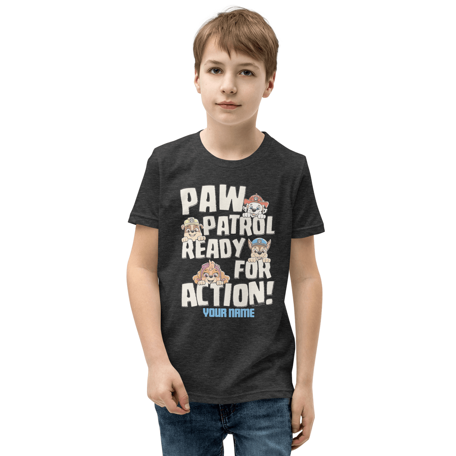 PAW Patrol Ready For Action Personalized Kids Premium T - Shirt - Paramount Shop