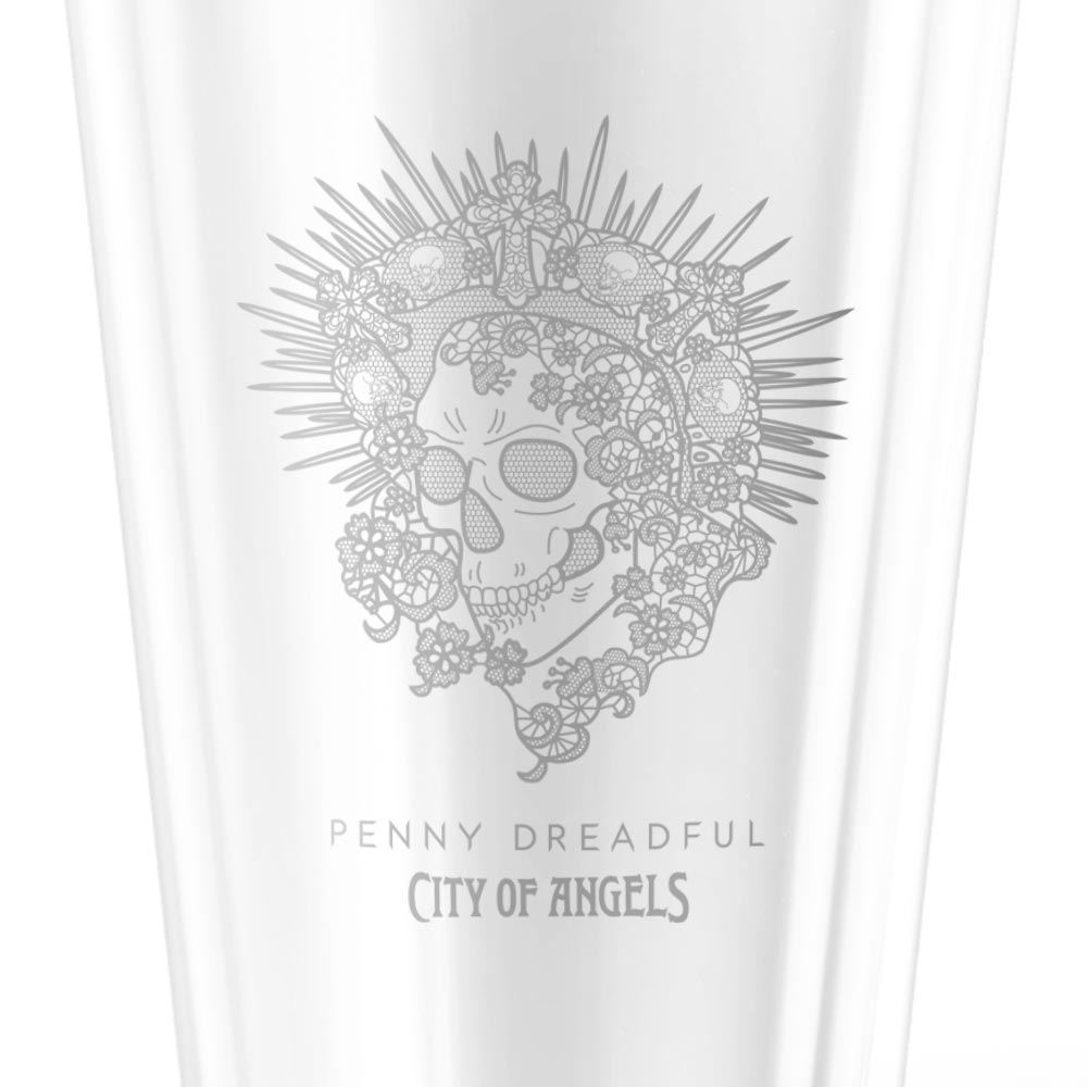 Penny Dreadful: City of Angels Santa Muerte Laser Engraved Pint Glass - Paramount Shop