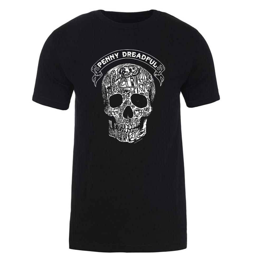 Penny Dreadful Line Art Skull Adult Short Sleeve T - Shirt - Paramount Shop
