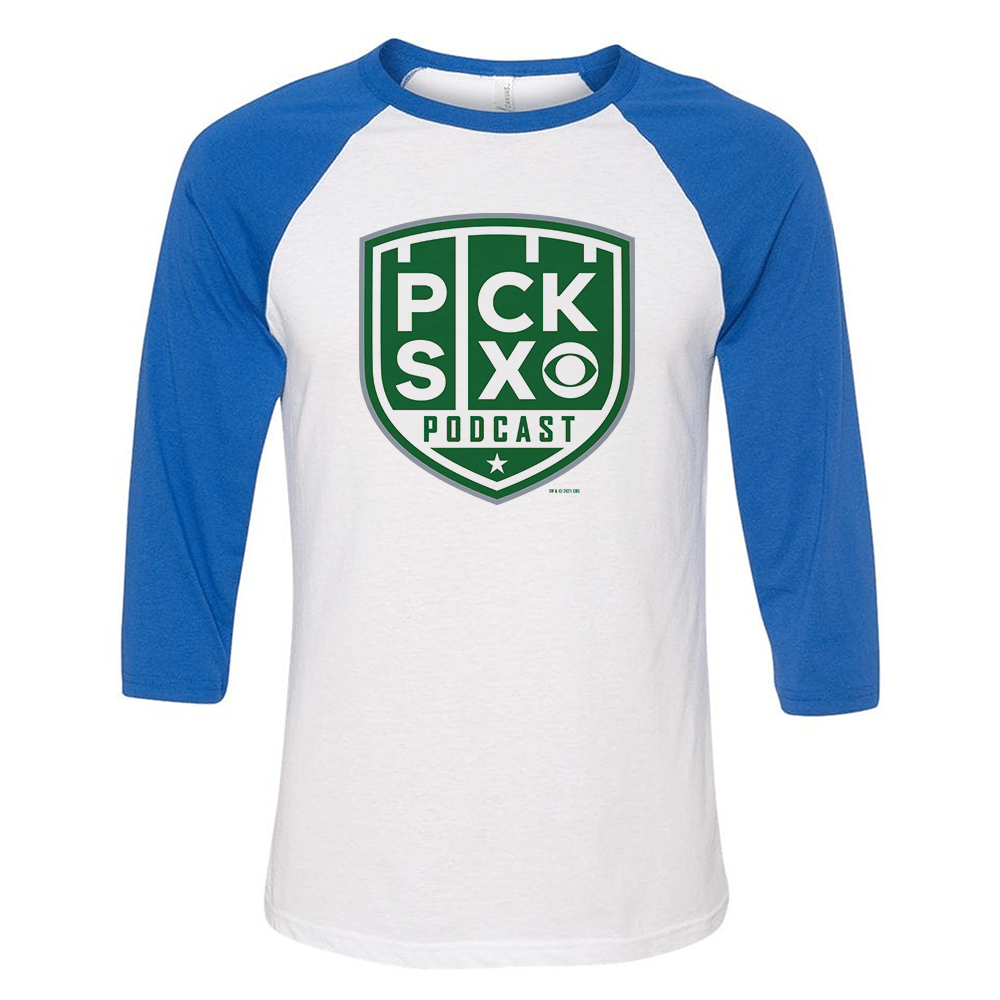Pick Six Logo 3/4 Sleeve Baseball T - Shirt - Paramount Shop