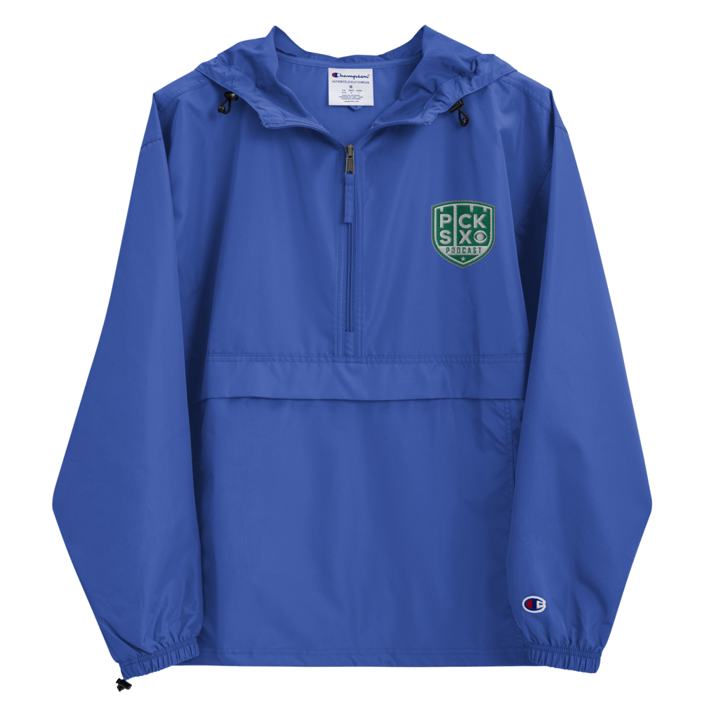 Pick Six Podcast Logo Embroidered Packable Jacket - Paramount Shop