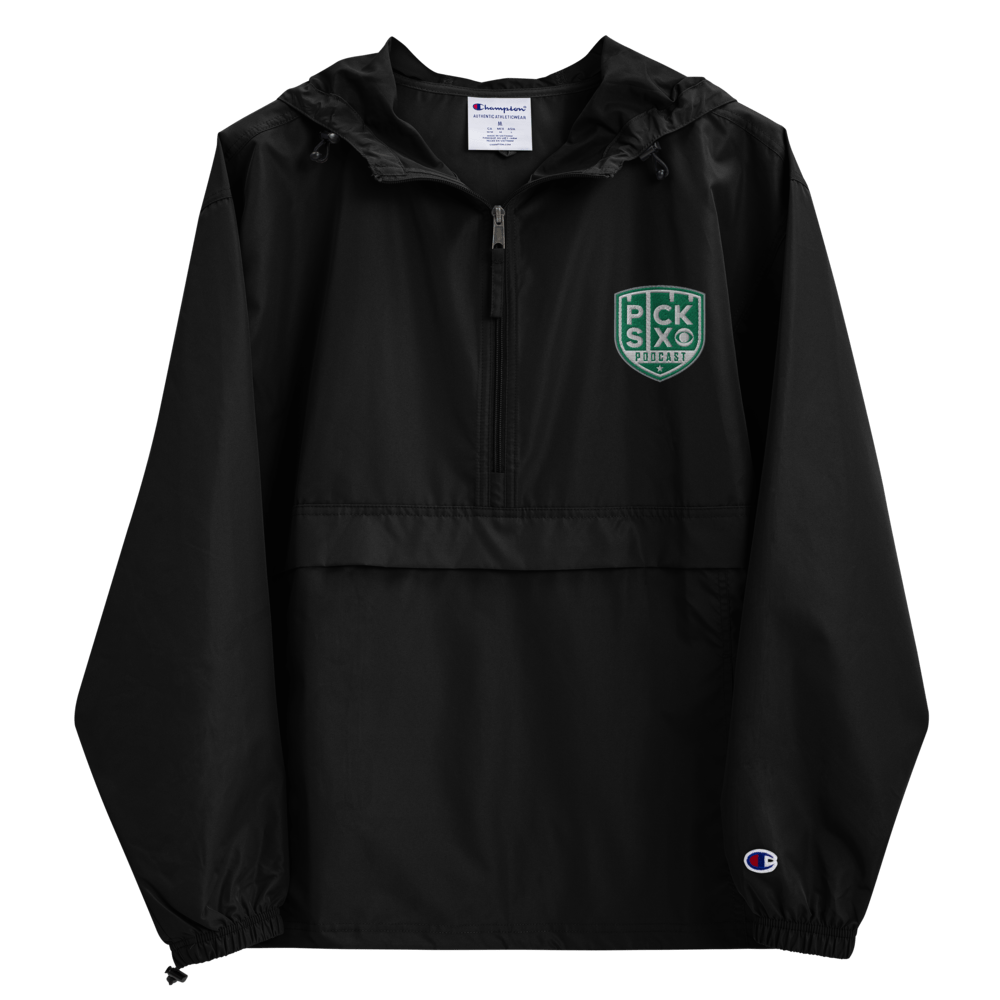 Pick Six Podcast Logo Embroidered Packable Jacket - Paramount Shop