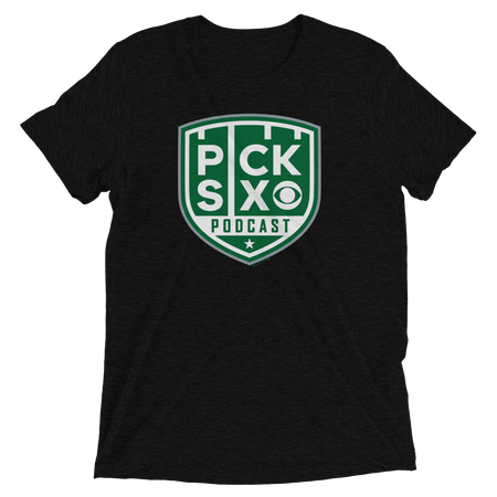 Pick Six Podcast Logo Unisex Tri - Blend T - Shirt - Paramount Shop