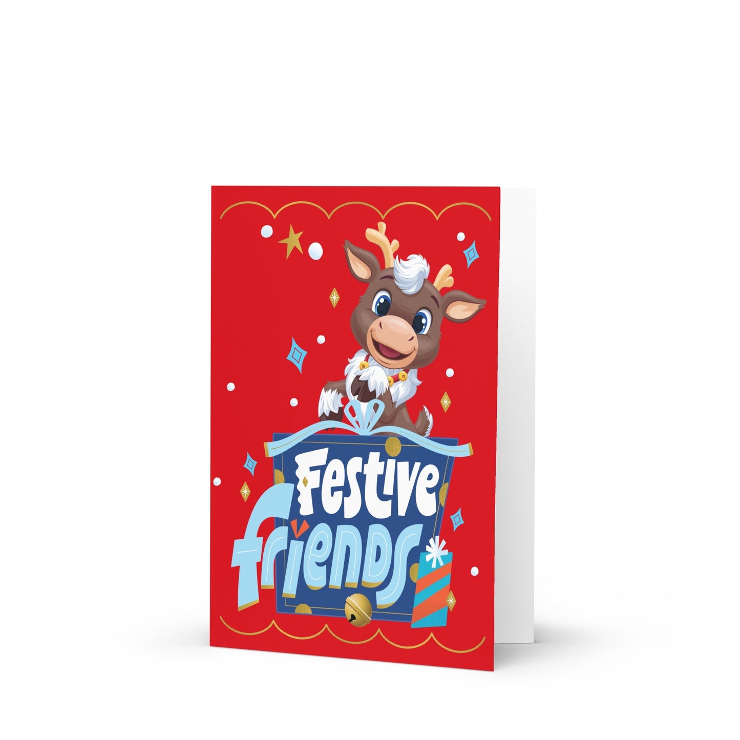 Reindeer in Here Festive Friends Holiday Card - Paramount Shop