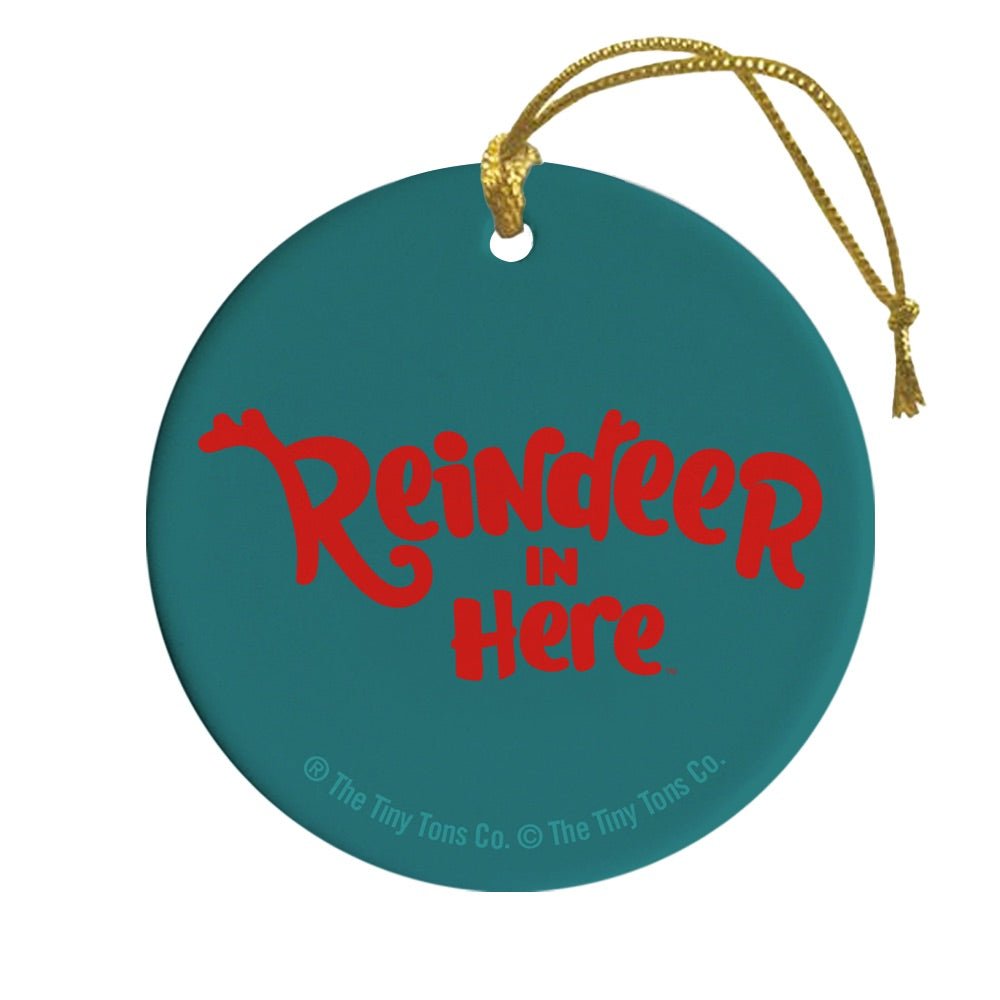 Reindeer in Here Reindeer With Cheer Ornament - Paramount Shop