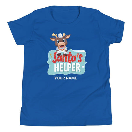 Reindeer in Here Santa's Helpers Personalized Kids T - Shirt - Paramount Shop