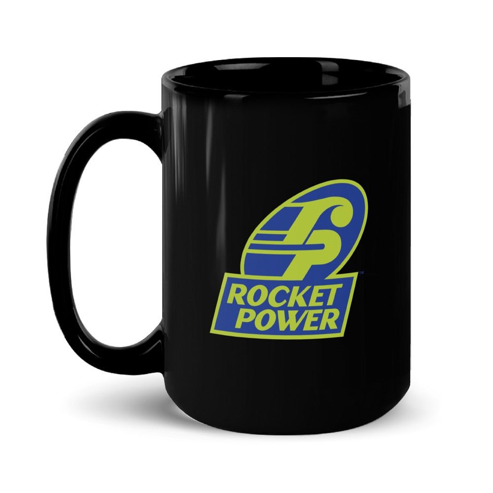 Rocket Power Logo Black Mug - Paramount Shop