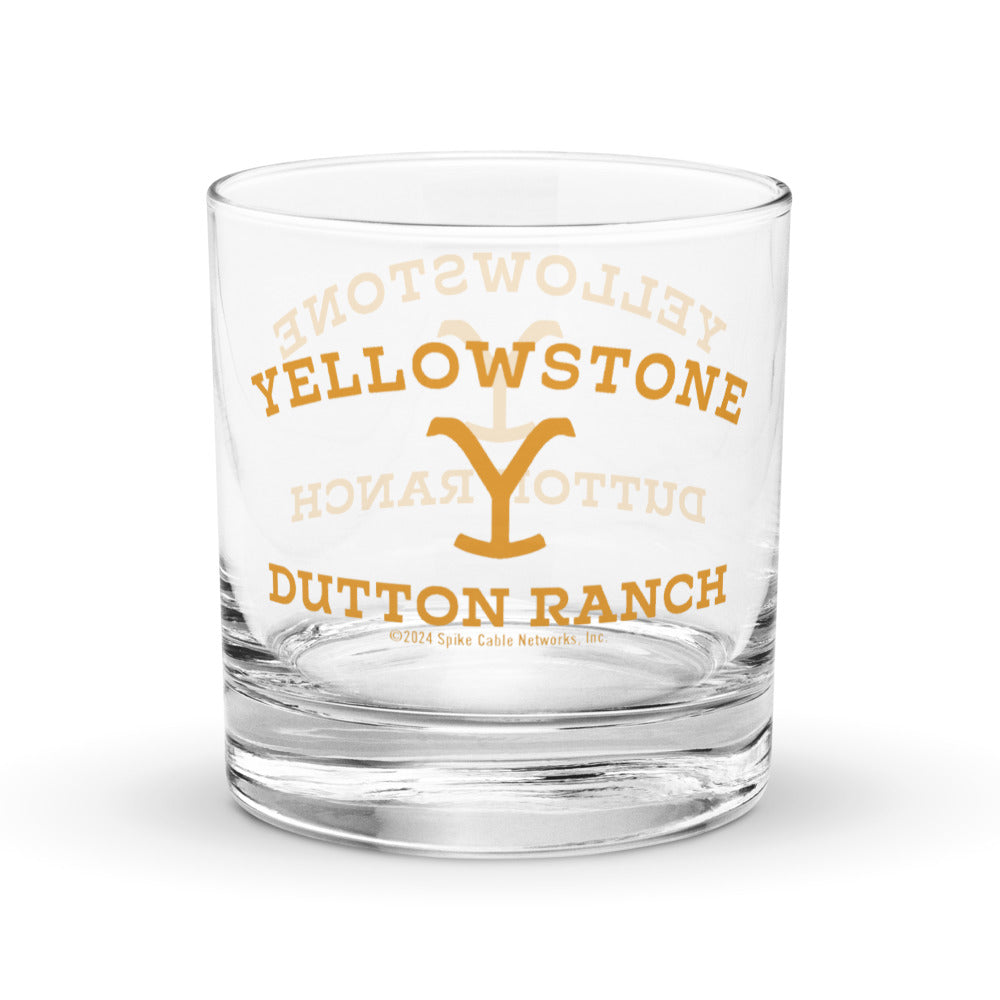 Yellowstone Ranch Dutton Logo Verre de roche