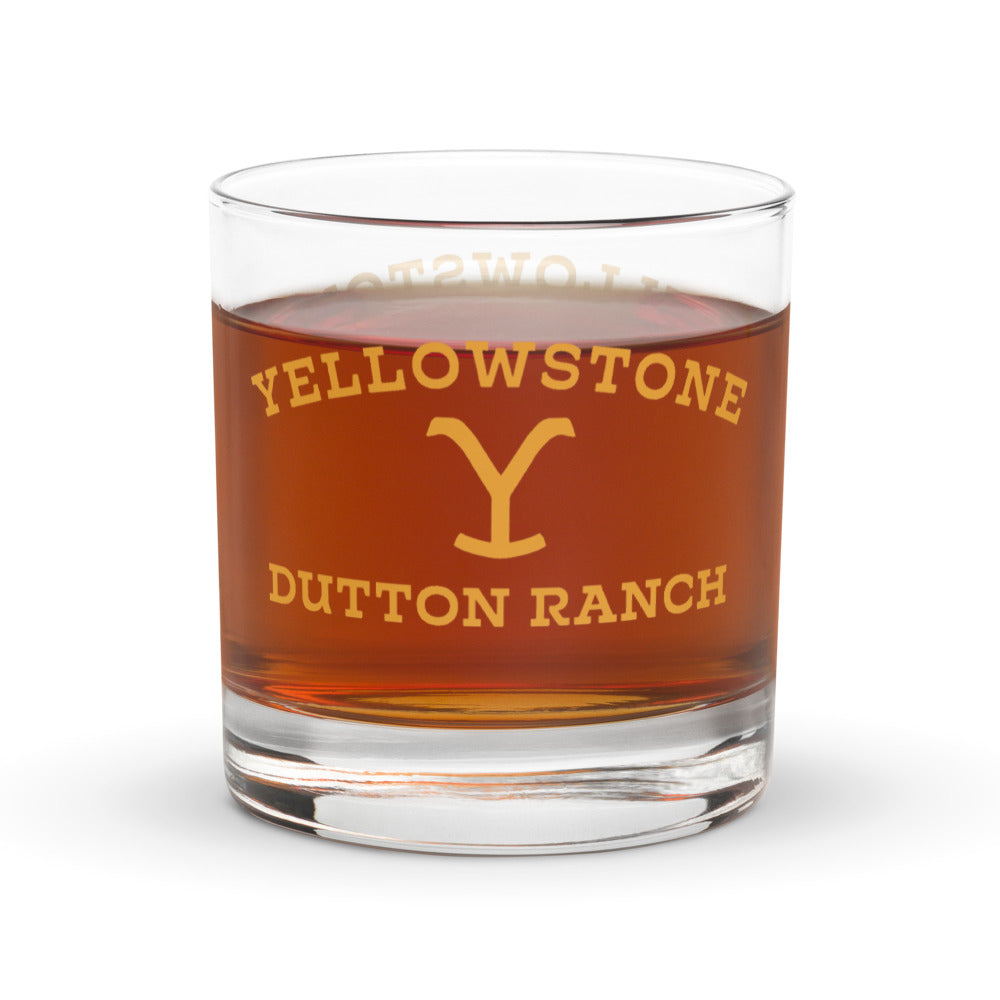 Yellowstone Dutton-Ranch Logo Steinglas