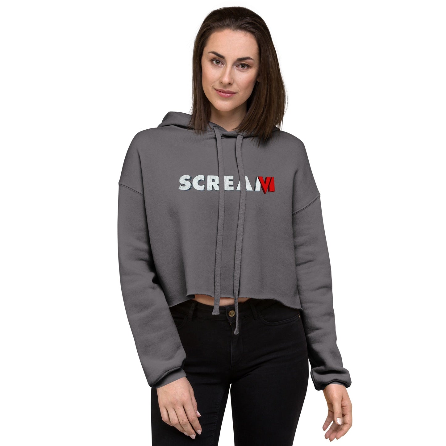 Scream VI Logo Women's Cropped Hooded Sweatshirt - Paramount Shop