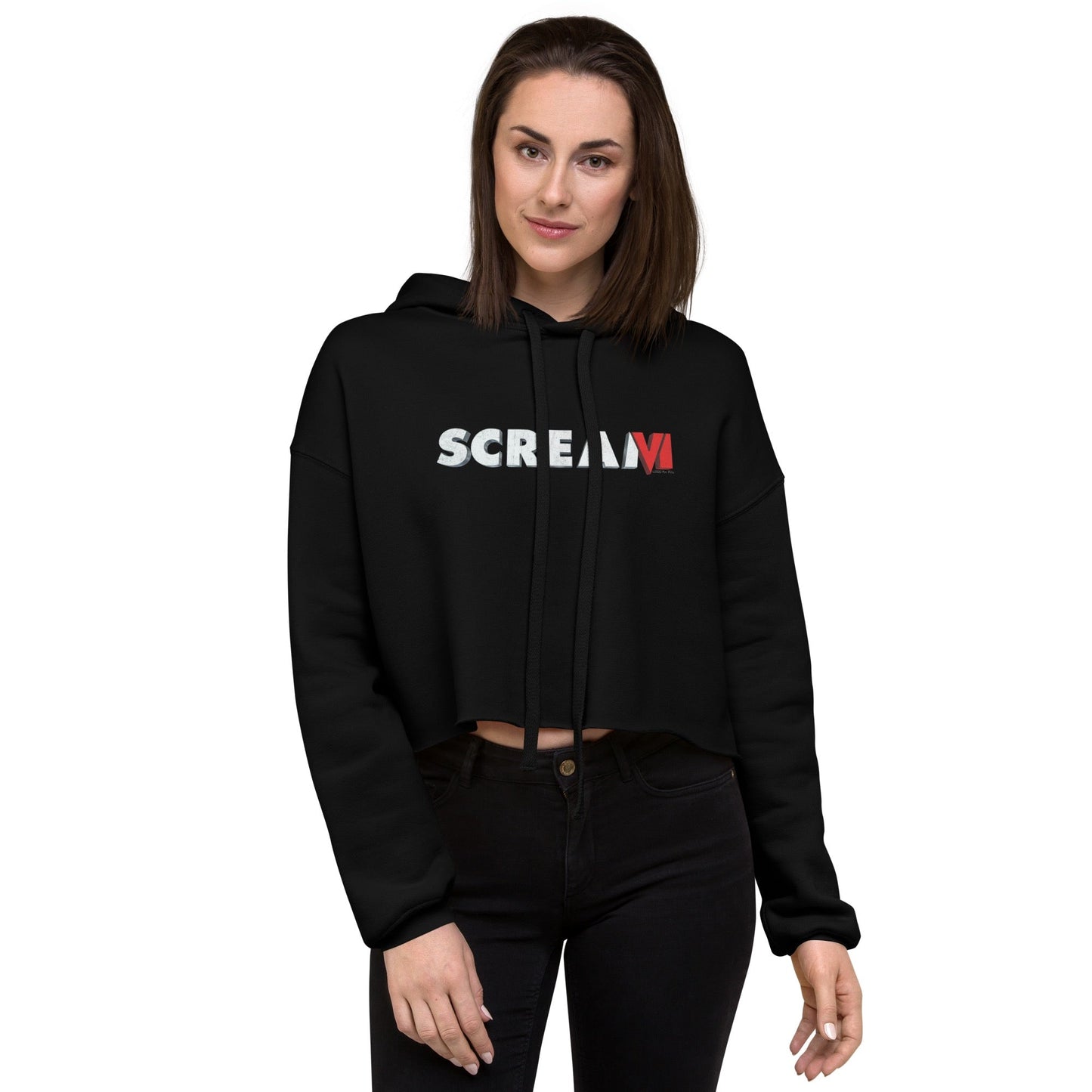 Scream VI Logo Women's Cropped Hooded Sweatshirt - Paramount Shop