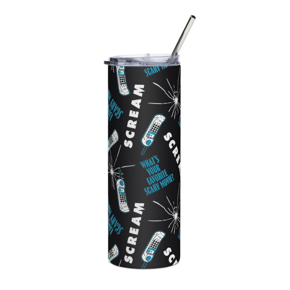 Scream What's Your Favorite Scary Movie Tumbler - Paramount Shop