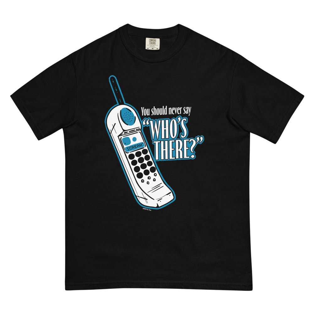 Scream Who's There? Unisex Comfort Colors T-Shirt - Paramount Shop