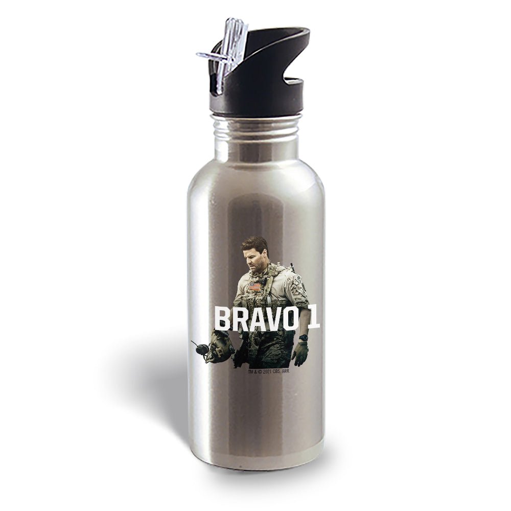 SEAL Team Bravo 1 20 oz Screw Top Water Bottle with Straw - Paramount Shop
