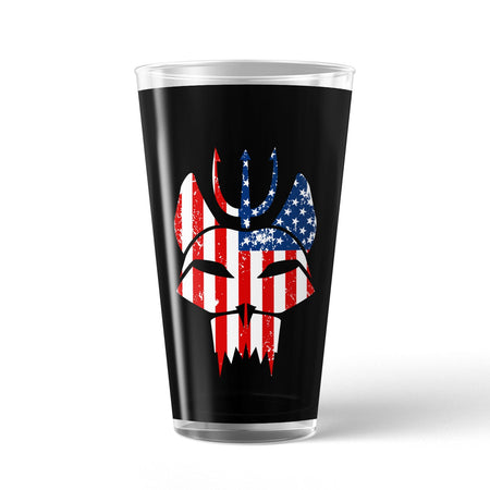SEAL Team Bravo American Flag 17 oz Pint Glass - Paramount Shop