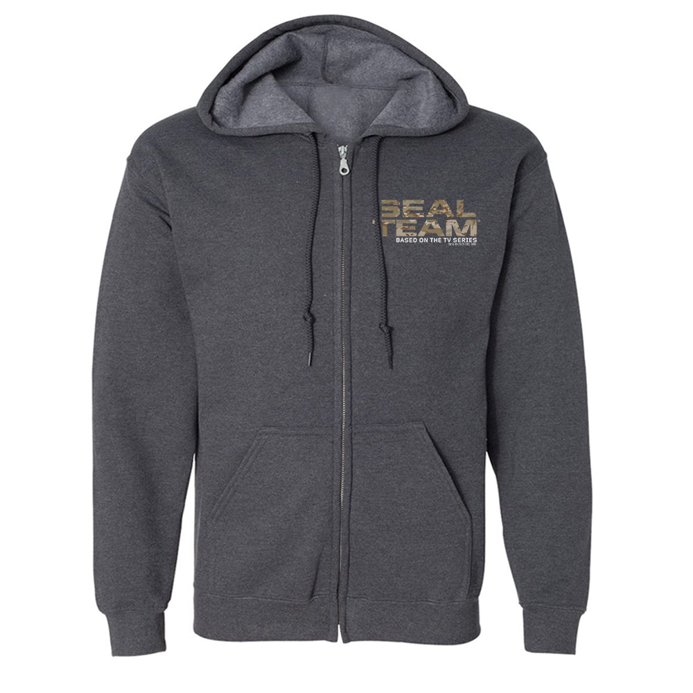 SEAL Team Camoflauge Logo Fleece Zip - Up Hooded Sweatshirt - Paramount Shop