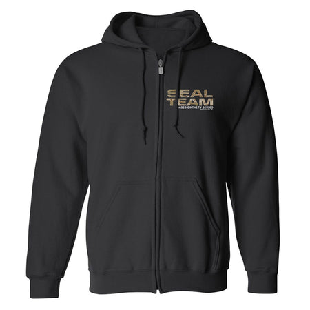 SEAL Team Camoflauge Logo Fleece Zip - Up Hooded Sweatshirt - Paramount Shop