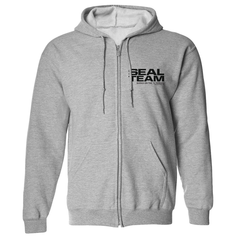SEAL Team Logo Fleece Zip - Up Hooded Sweatshirt - Paramount Shop