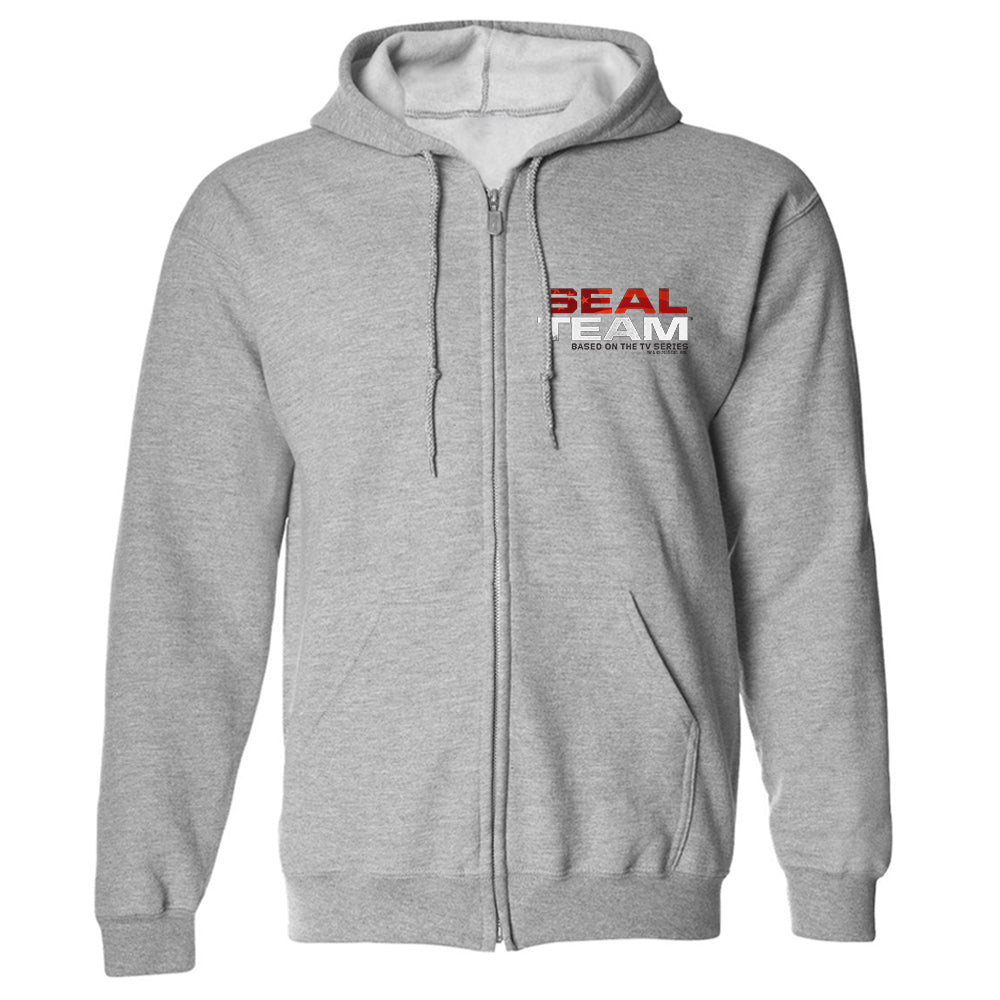 SEAL Team Stacked Logo Fleece Zip - Up Hooded Sweatshirt - Paramount Shop