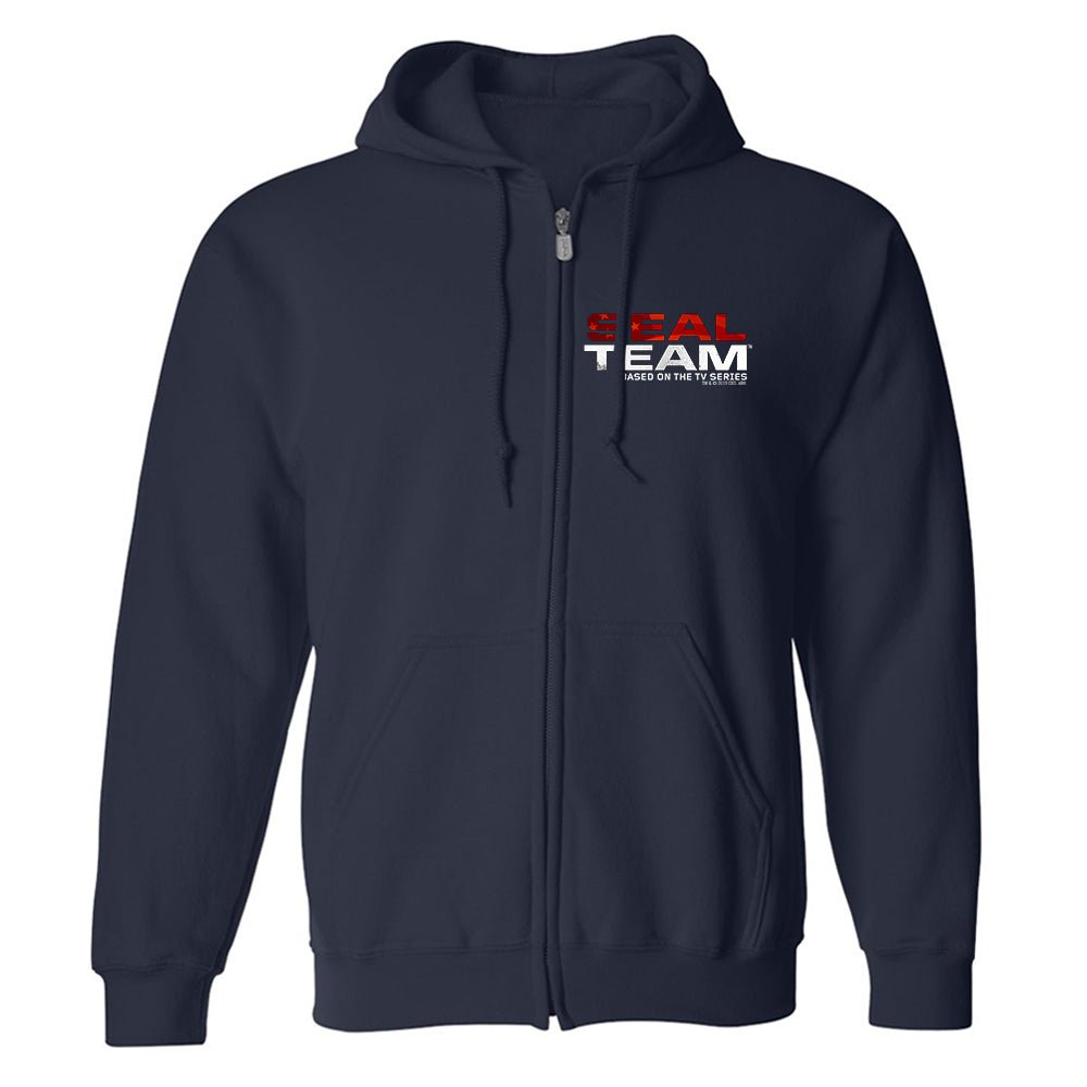 SEAL Team Stacked Logo Fleece Zip - Up Hooded Sweatshirt - Paramount Shop