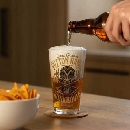 Yellowstone Chef Gator's BBQ Pint Glas