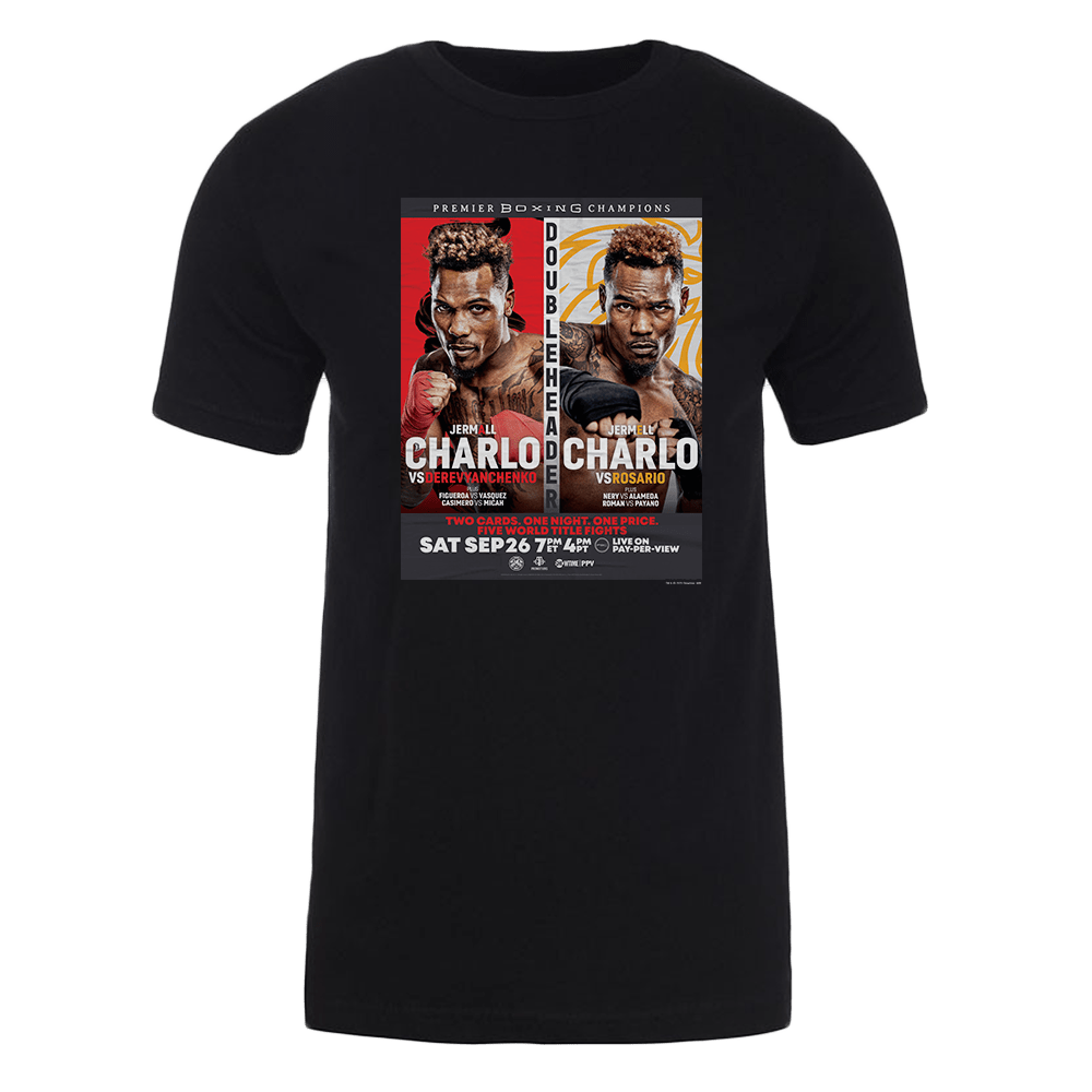 SHO Championship Boxing Charlo Doubleheader Adult Short Sleeve T - Shirt - Paramount Shop