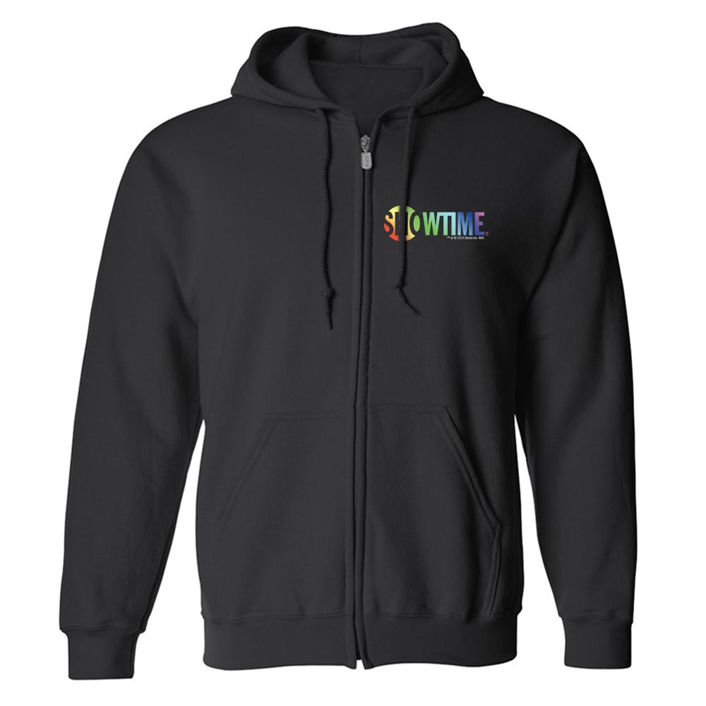 SHOWTIME Pride Logo Fleece Zip - Up Hooded Sweatshirt - Paramount Shop