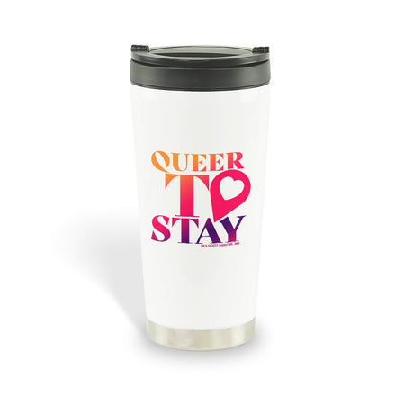 Showtime Queer To Stay Logo 16 oz Stainless Steel Thermal Travel Mug - Paramount Shop