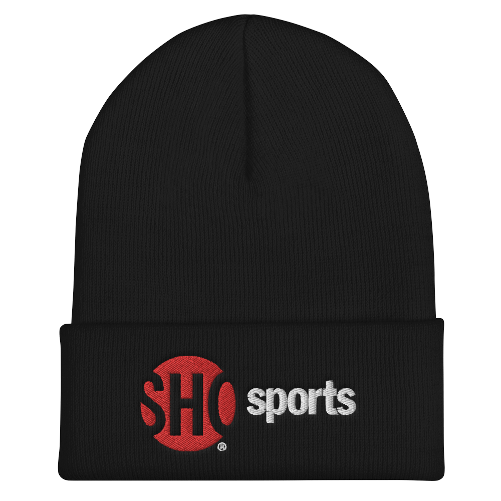 SHOWTIME Sports SHO Sports Red Bug Outline Logo Embroidered Beanie - Paramount Shop