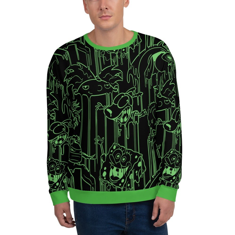 Slime Character Drip Unisex Crew Neck Sweatshirt - Paramount Shop
