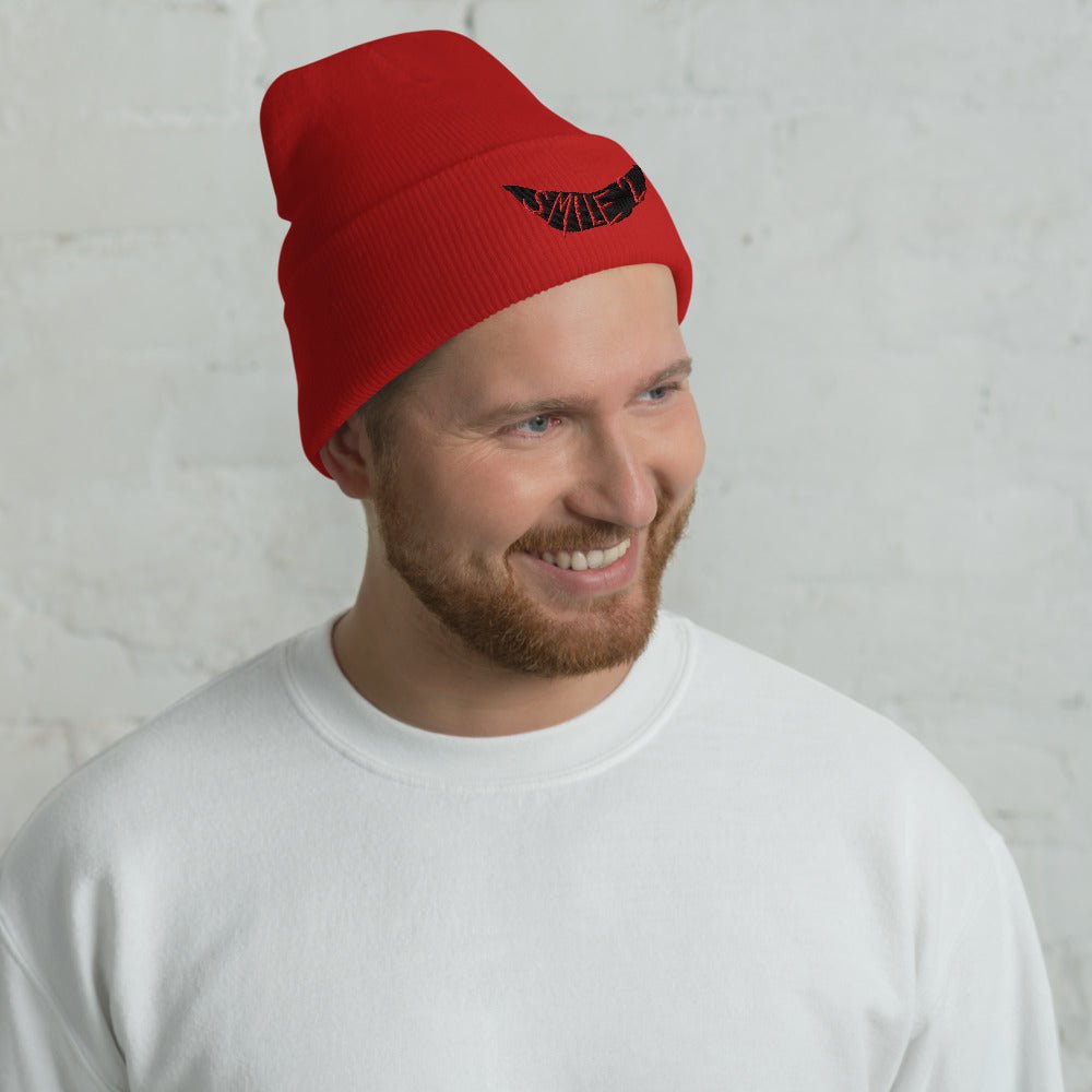 Smile 2 Logo Embroidered Cuffed Beanie - Paramount Shop