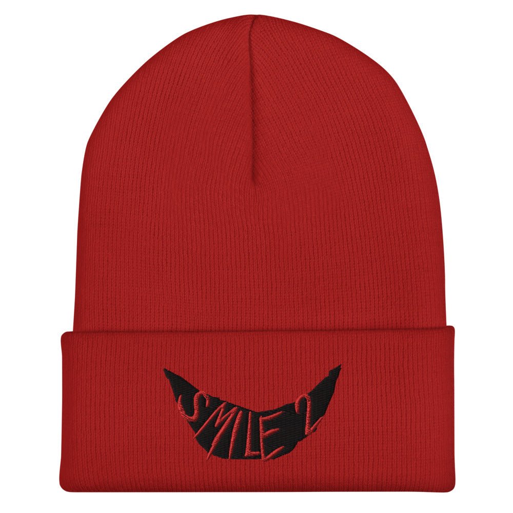 Smile 2 Logo Embroidered Cuffed Beanie - Paramount Shop