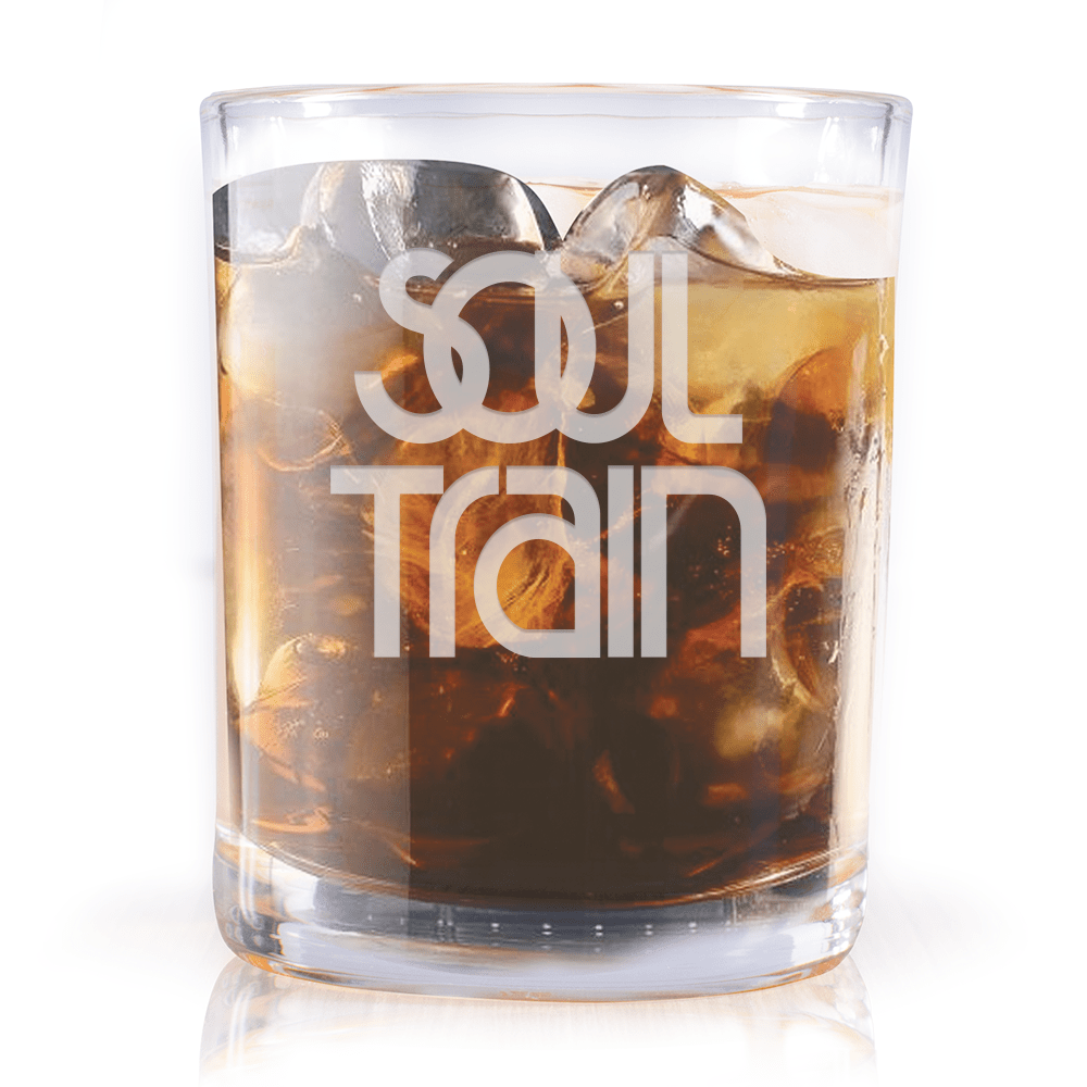 Soul Train Logo Laser Engraved Rocks Glass - Paramount Shop